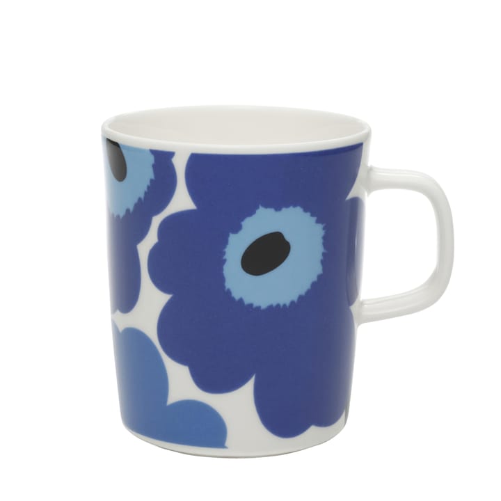 Unikko mug 25 cl - white-blue - Marimekko