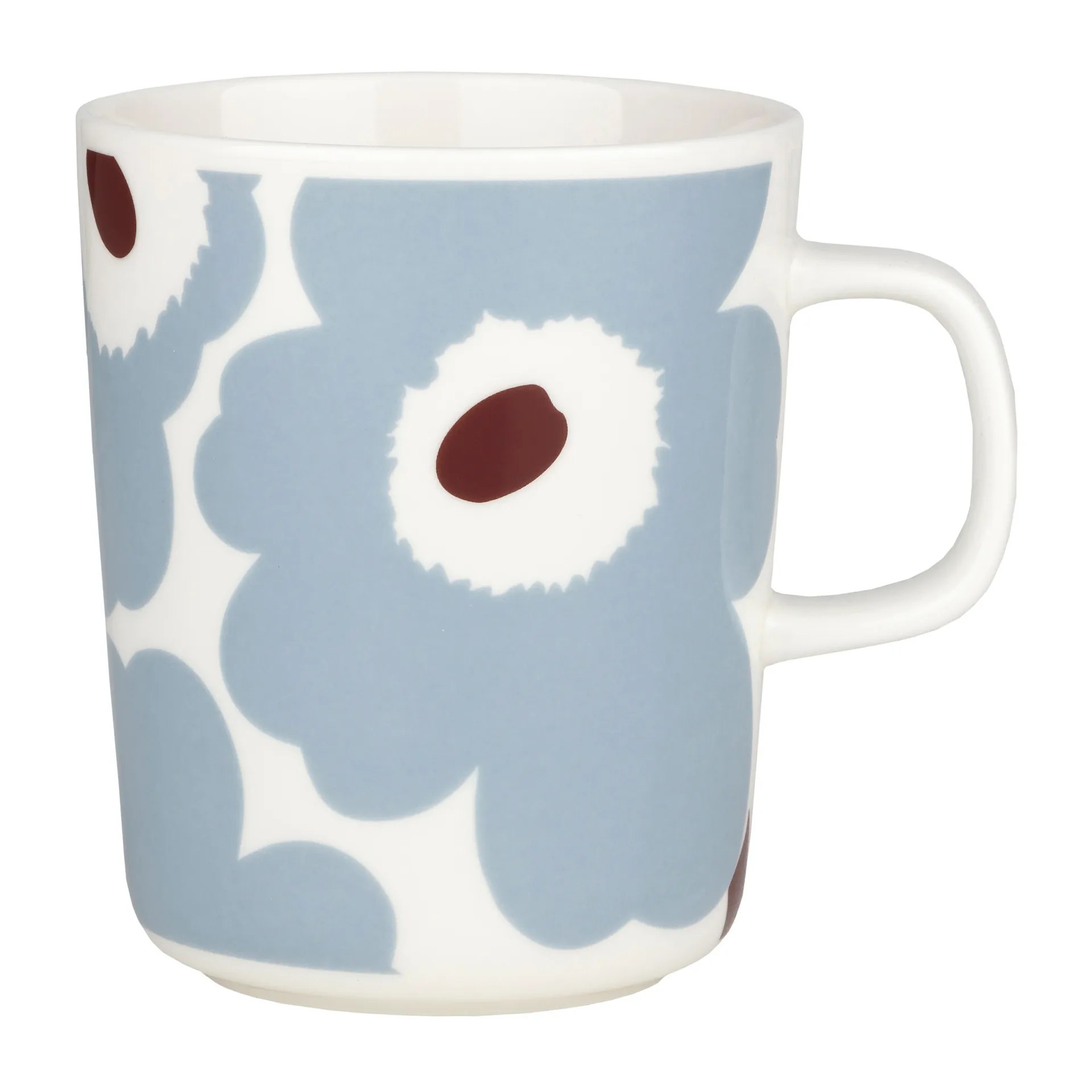 Unikko mug 25 cl, White-blue grey-wine red Marimekko