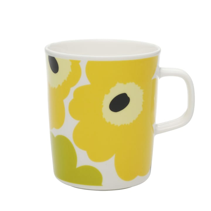 Unikko mug 25 cl - white-lime - Marimekko
