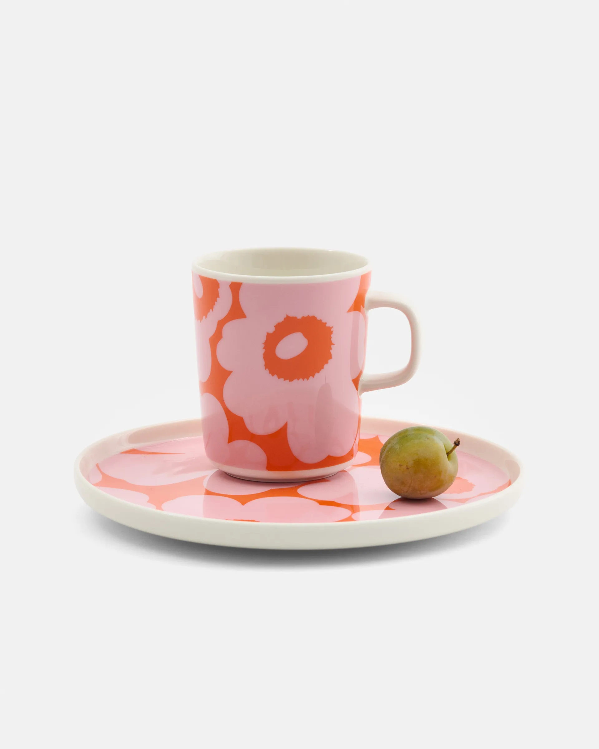 Unikko mug 25 cl, White-pink-orange Marimekko
