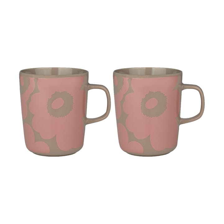 Unikko mug 2.5 dl 2 pack, Terra-peach Marimekko