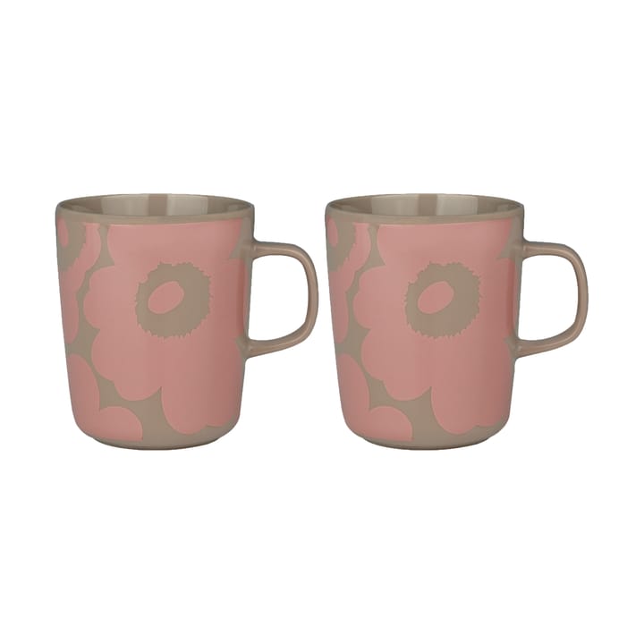 Unikko mug 2.5 dl 2 pack - Terra-peach - Marimekko