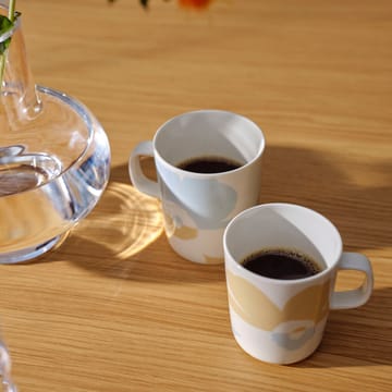 Unikko mug 2.5 dl 2 pack - White-beige-aqua - Marimekko