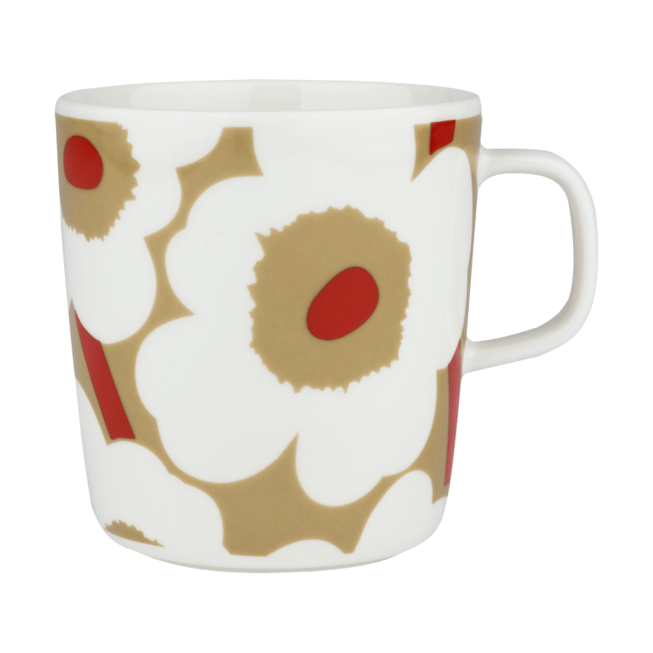 Unikko mug 40 cl - White-beige-red - Marimekko