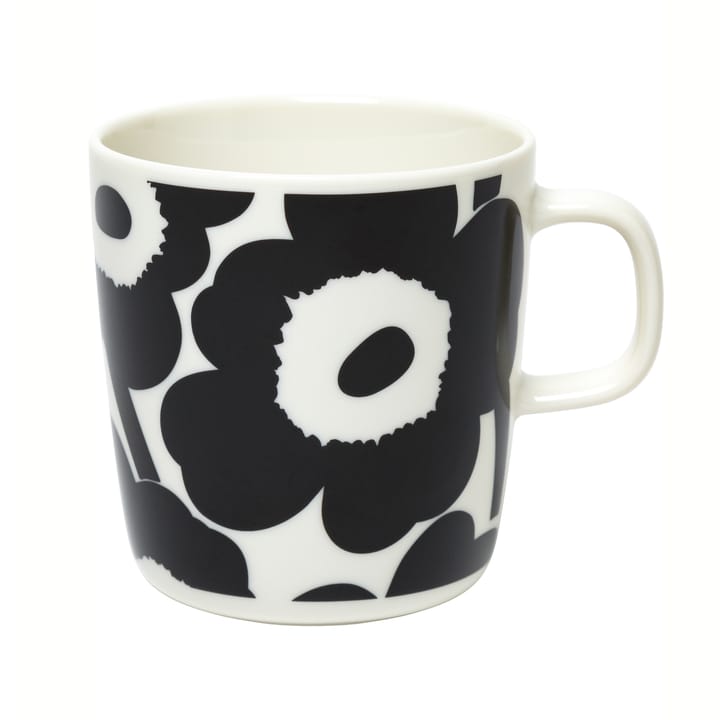 Unikko mug 40 cl - white-black - Marimekko