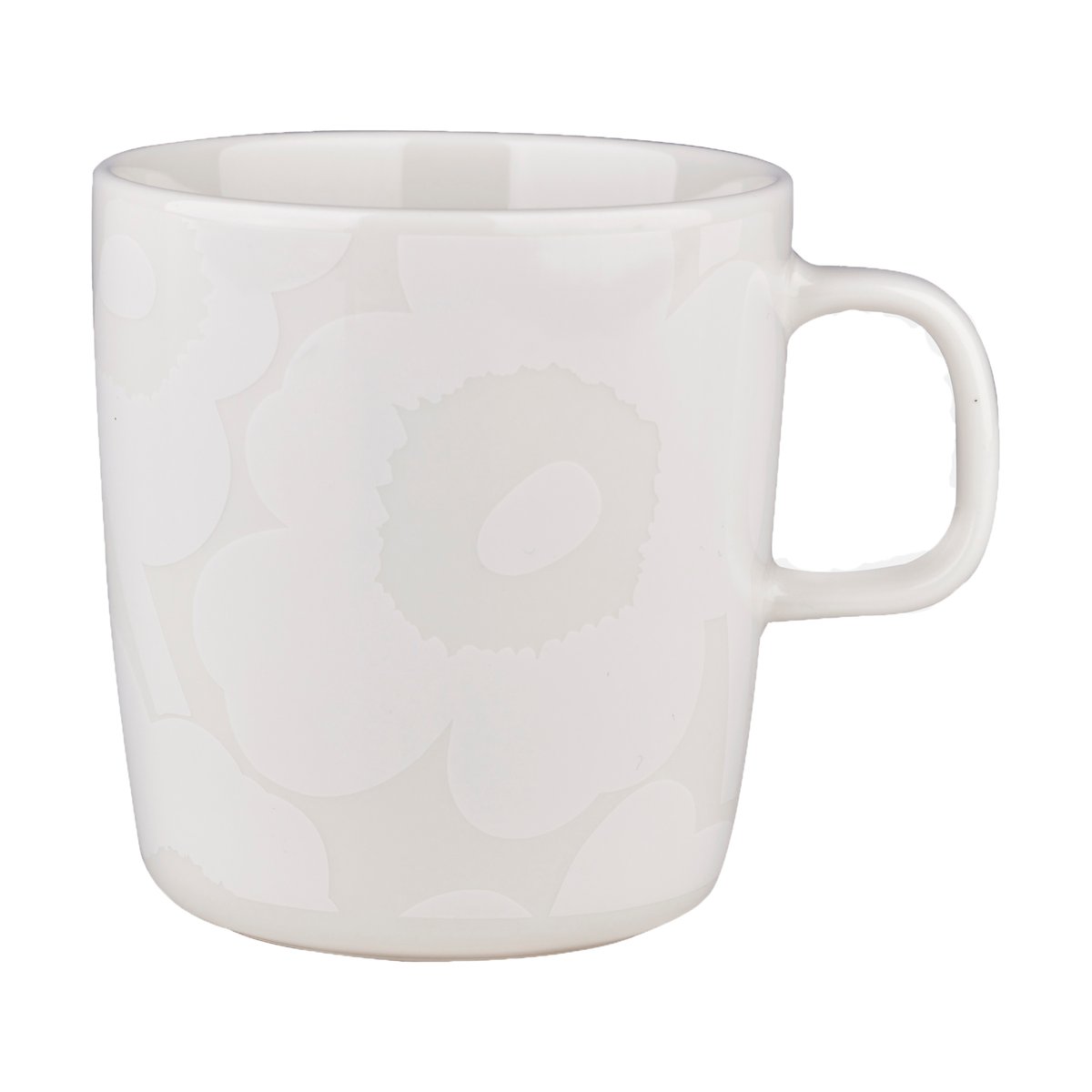 Marimekko Unikko mug 40 cl White-off white | Scandinavian Design | Coffee cups | White