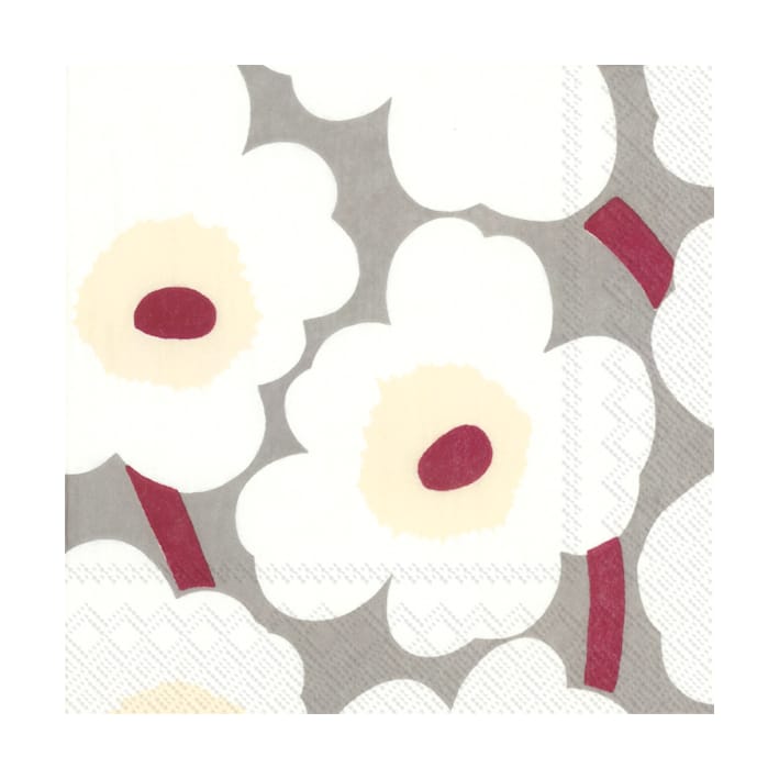 Unikko napkin 33x33 cm 20-pack - Cream - Marimekko
