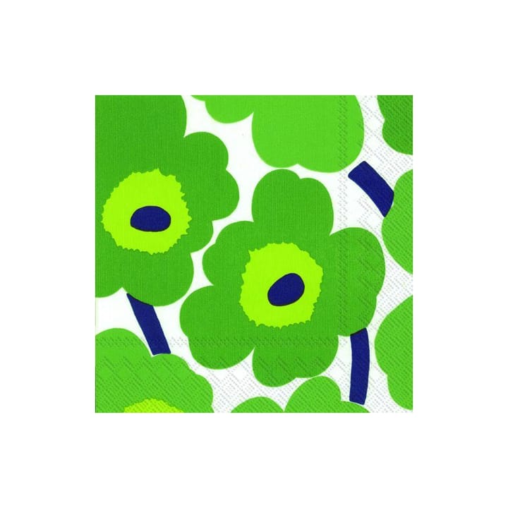 Unikko napkin 33x33 cm 20-pack - green - Marimekko