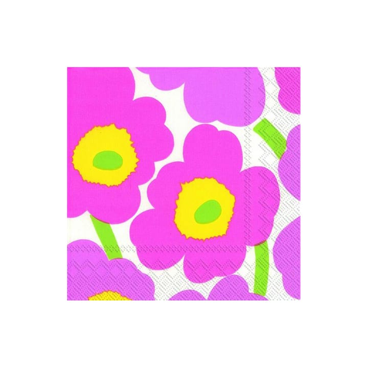 Unikko napkins 33x33 cm 20-pack - pink - Marimekko