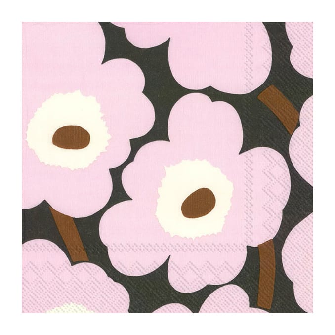 Unikko napkins 33x33 cm 20-pack - Rose - Marimekko