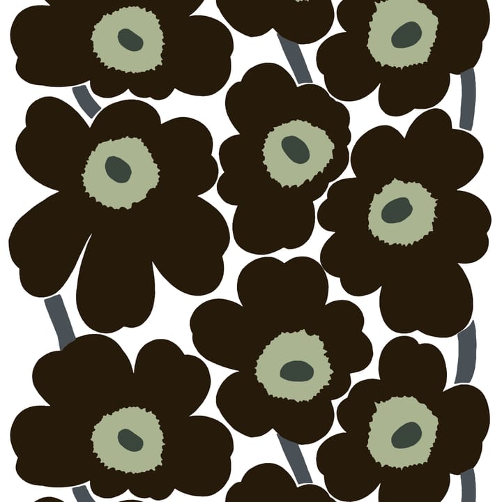 Unikko oilcloth, black Marimekko