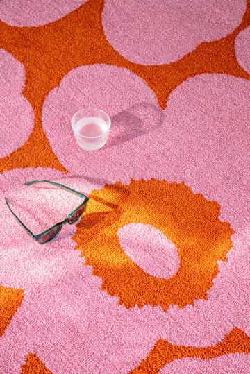 Unikko outdoor rug - Pink-orange, 160x230 cm - Marimekko