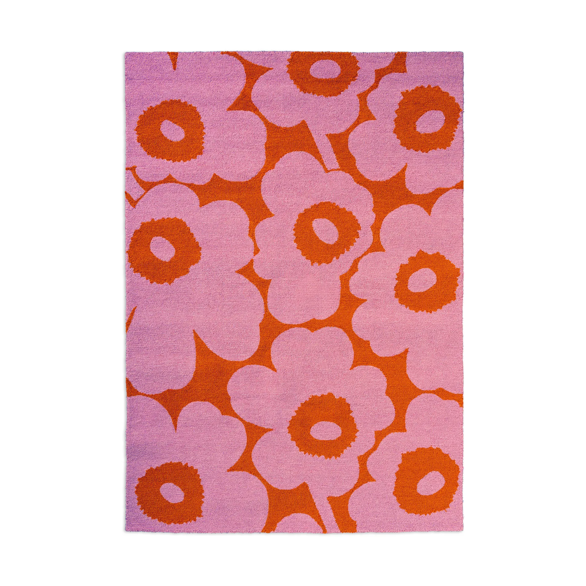 Unikko outdoor rug, Pink-orange, 200x280 cm Marimekko