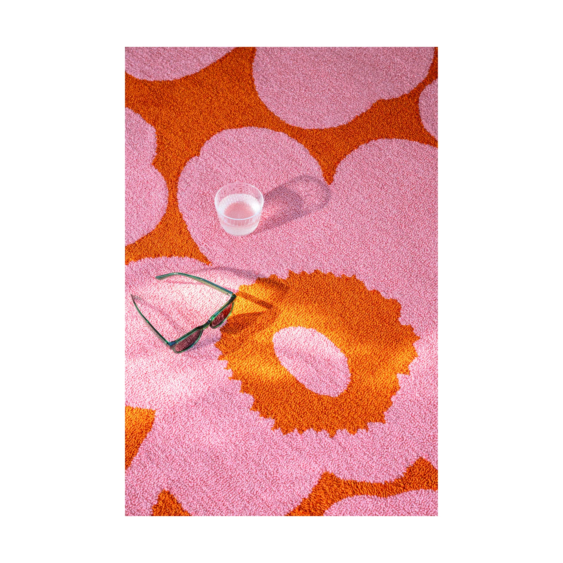 Unikko outdoor rug, Pink-orange, 200x280 cm Marimekko