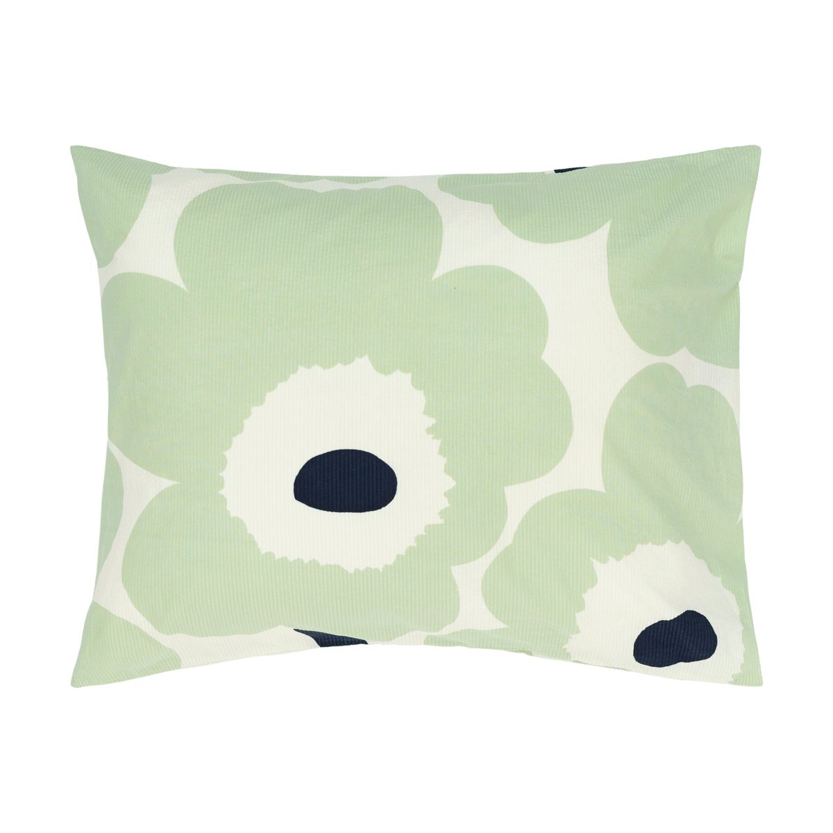 Marimekko Unikko pillowcase 50x60 cm Off white-sage-dark blue