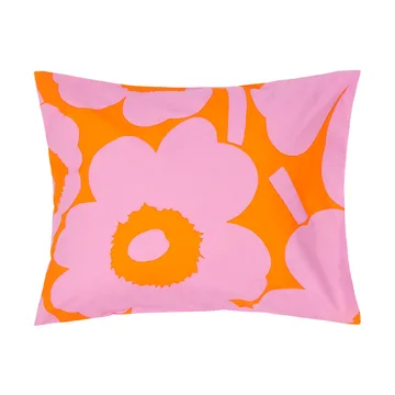 Unikko pillowcase 50x60 cm - Orange-pink - Marimekko