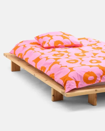Unikko pillowcase 50x60 cm - Orange-pink - Marimekko