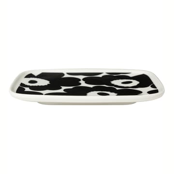 Unikko plate 12x15 cm - black and white - Marimekko