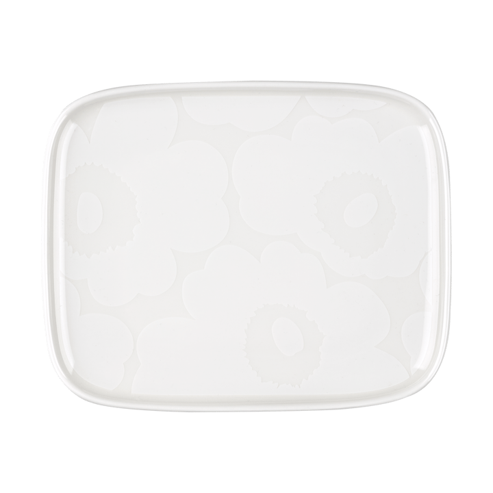 Unikko plate 12x15 cm - White - Marimekko
