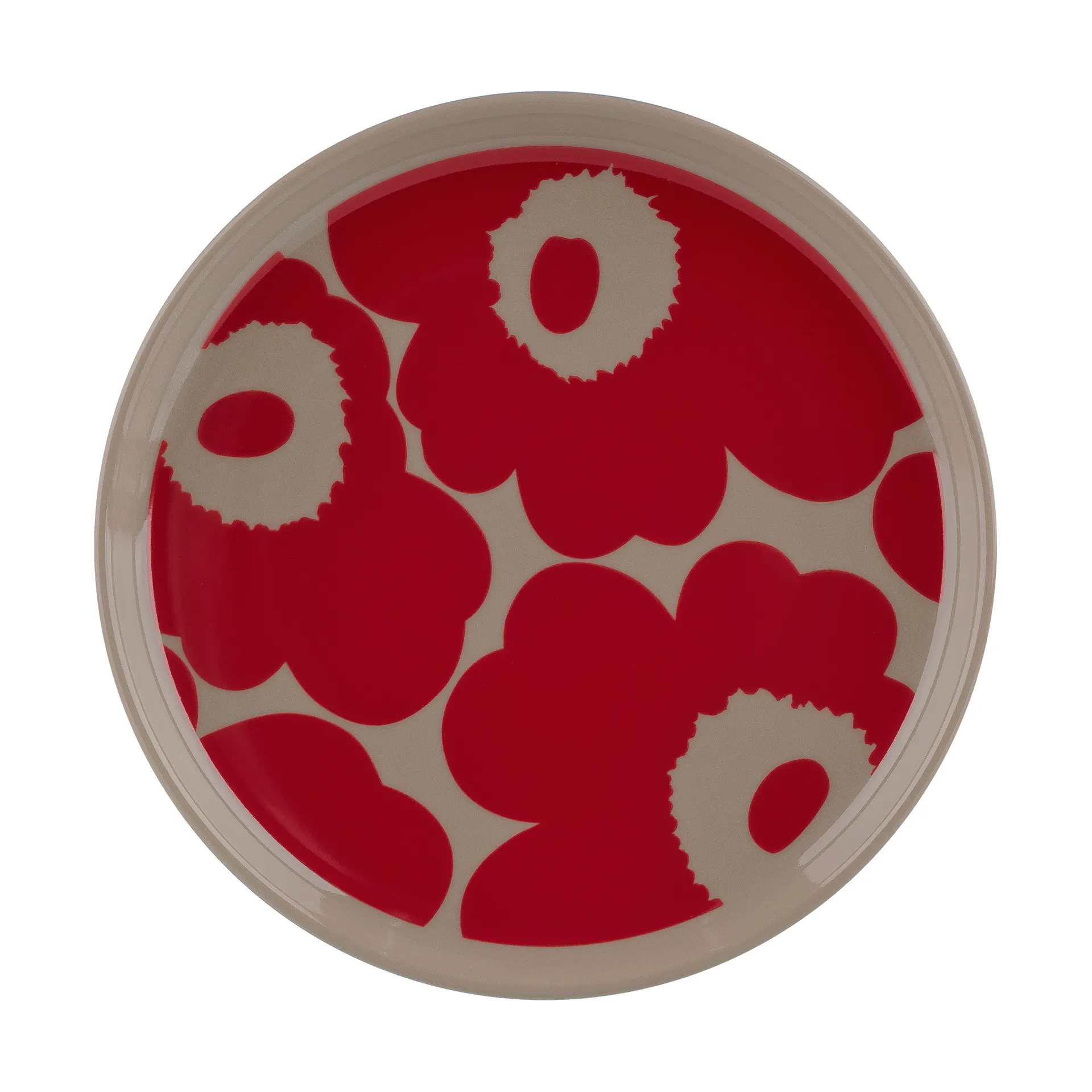 Unikko plate Ø13.5 cm, Terra-red Marimekko
