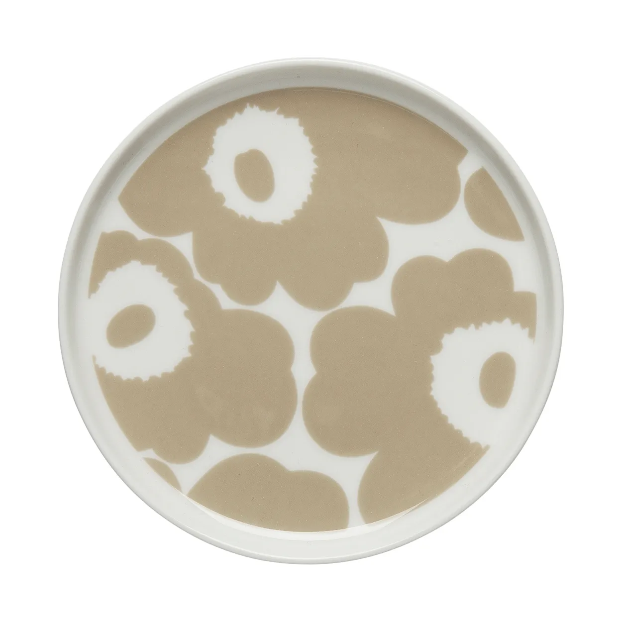 Marimekko Unikko plate o13.5 cm White-beige | Scandinavian Design | Small plates & side plates | Beige