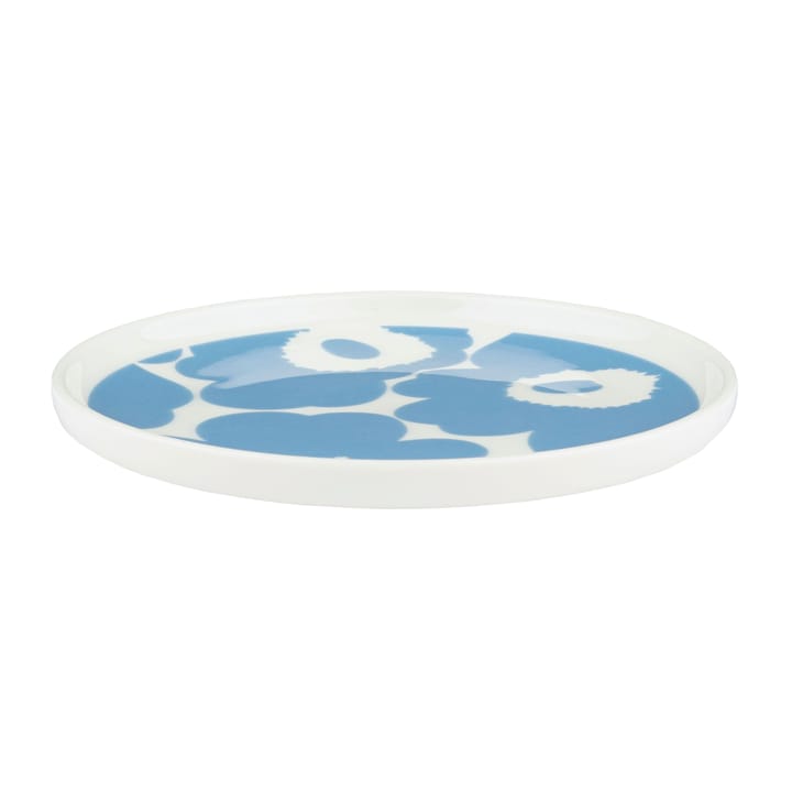 Unikko plate Ø13.5 cm - White-sky blue - Marimekko