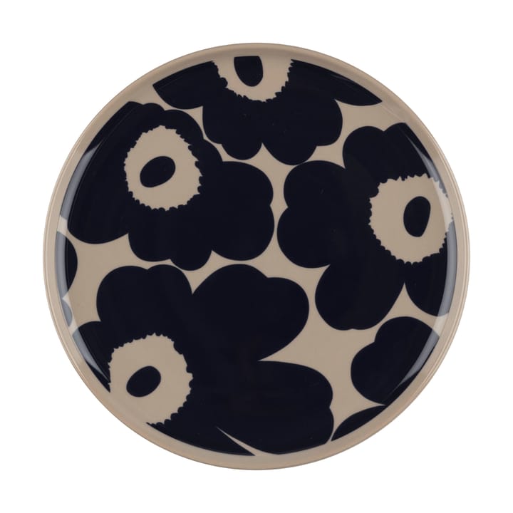 Unikko plate 20 cm - Terra-dark blue - Marimekko