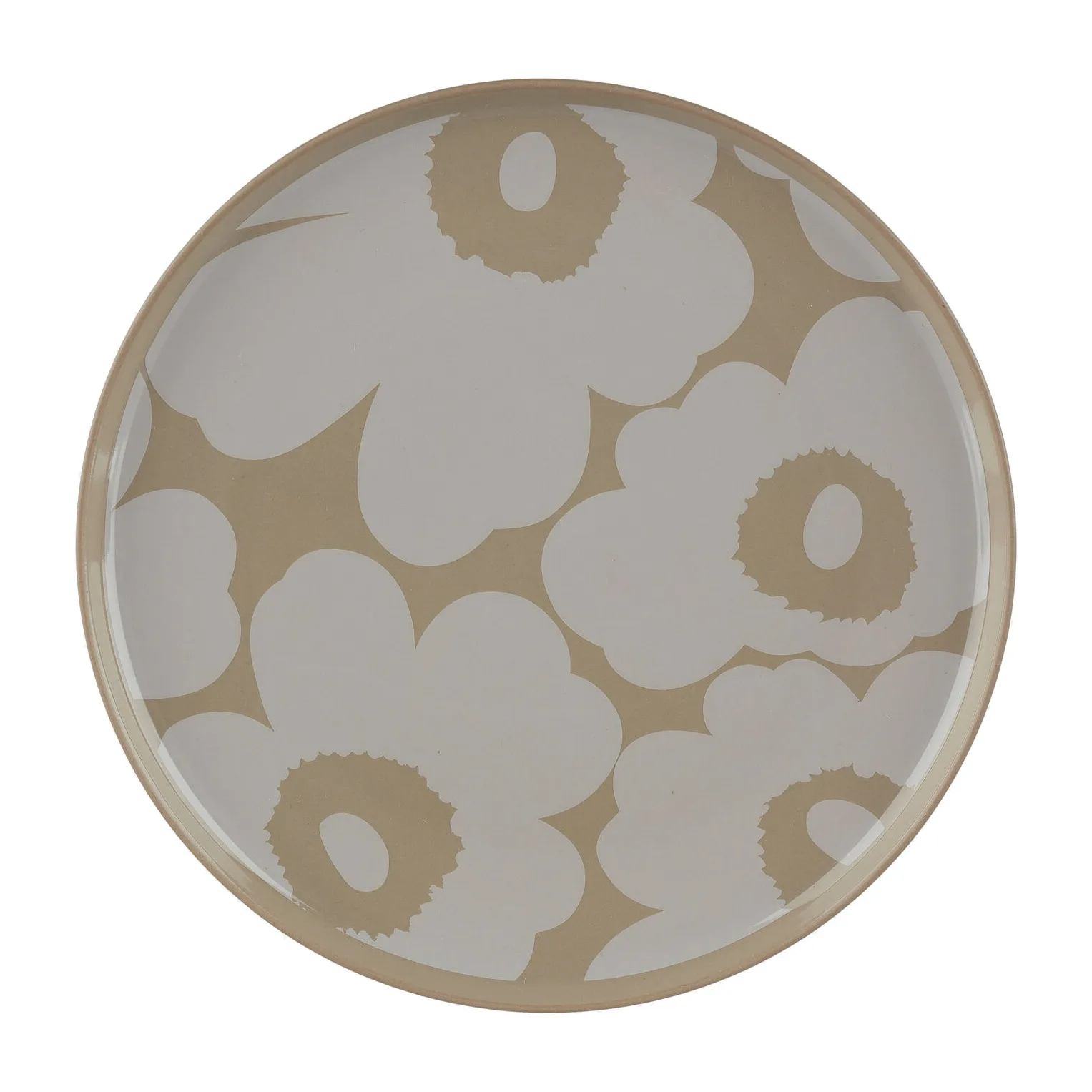 Unikko plate 20 cm, terra-white Marimekko