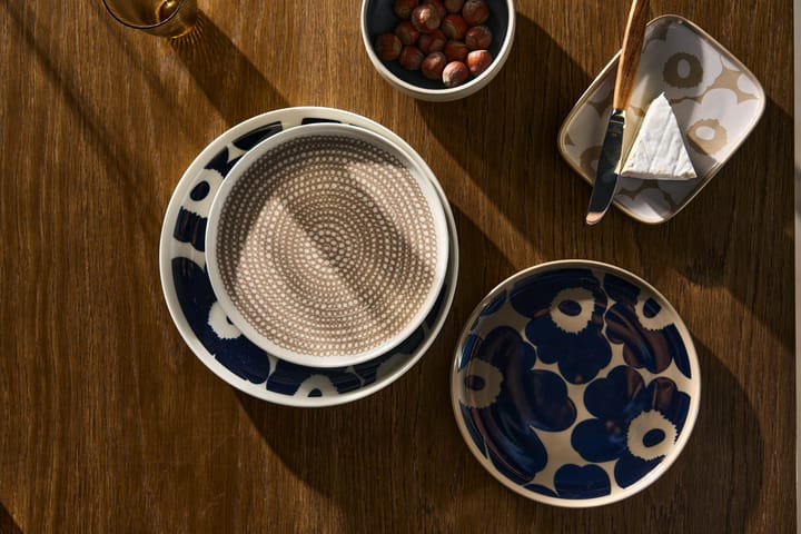 Unikko plate Ø25 cm, White-dark blue Marimekko