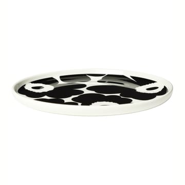 Unikko plate white-black - Ø20 cm - Marimekko