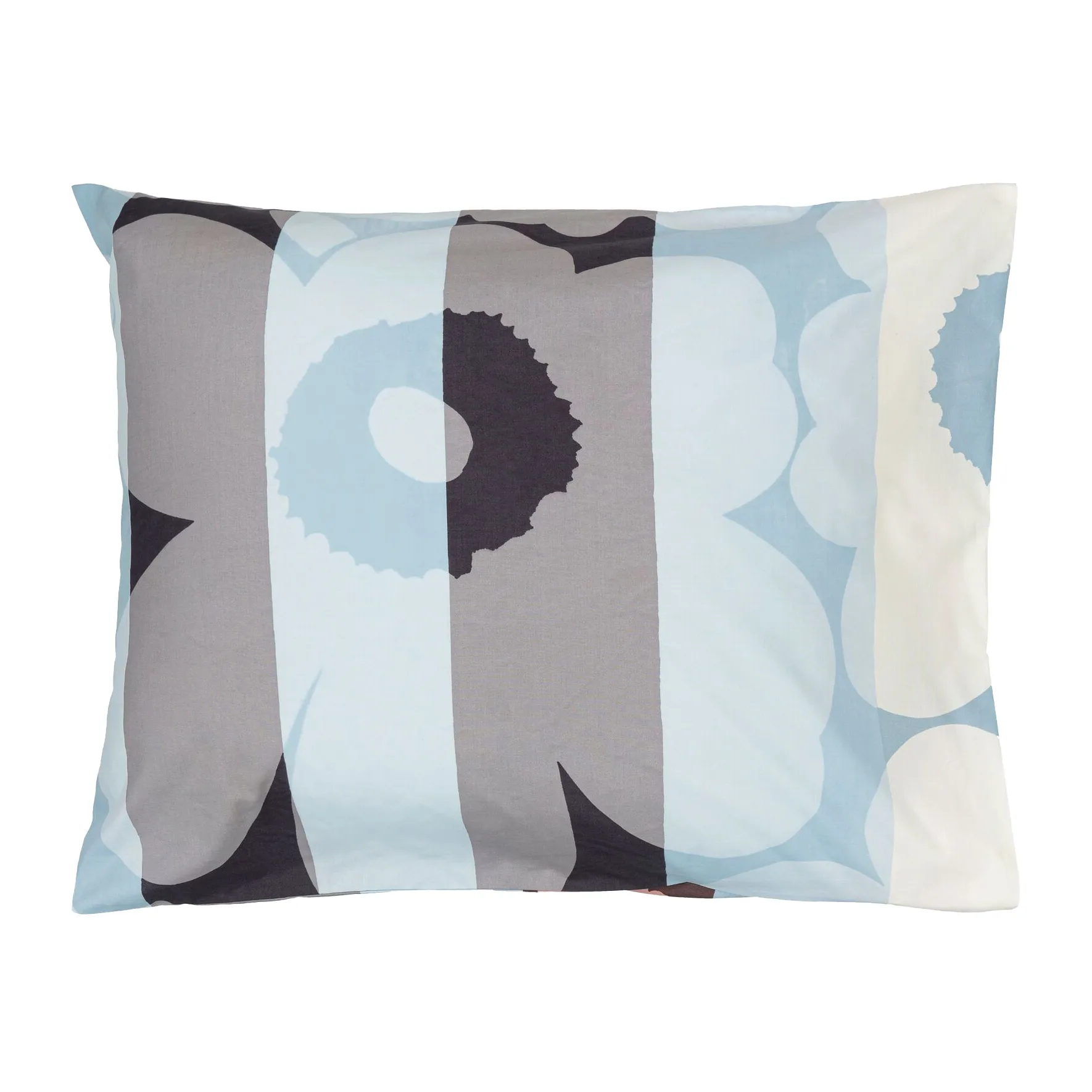 Unikko Ralli pillowcase 50x60 cm, Off white-peach-blue Marimekko