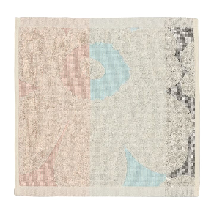 Unikko Ralli towel off white-peach-blue, 30x30 cm Marimekko