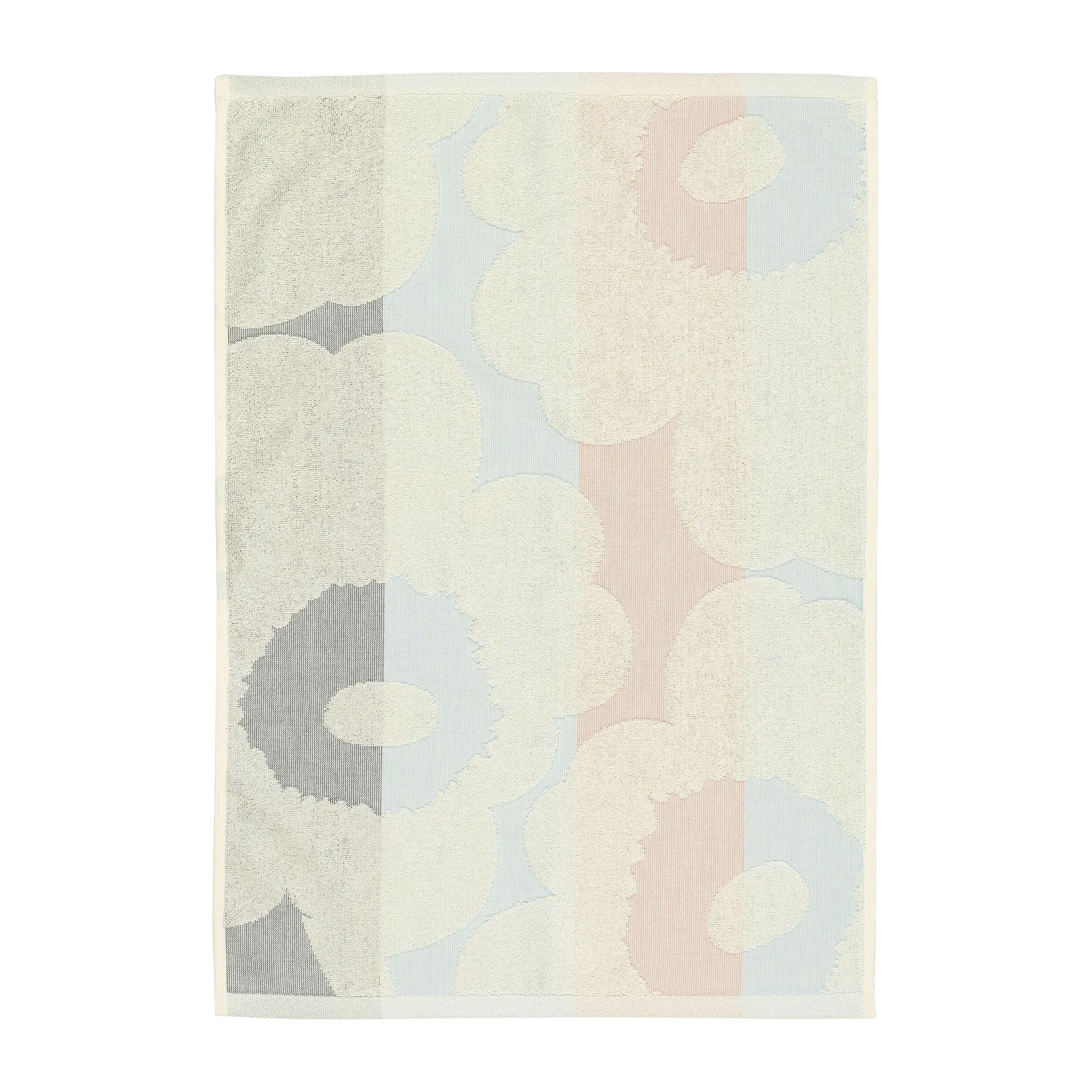 Unikko Ralli towel off white-peach-blue, 50x70 cm Marimekko