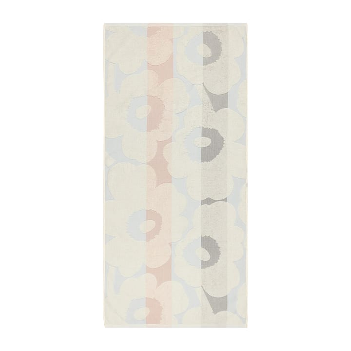 Unikko Ralli towel off white-peach-blue - 70x150 cm - Marimekko