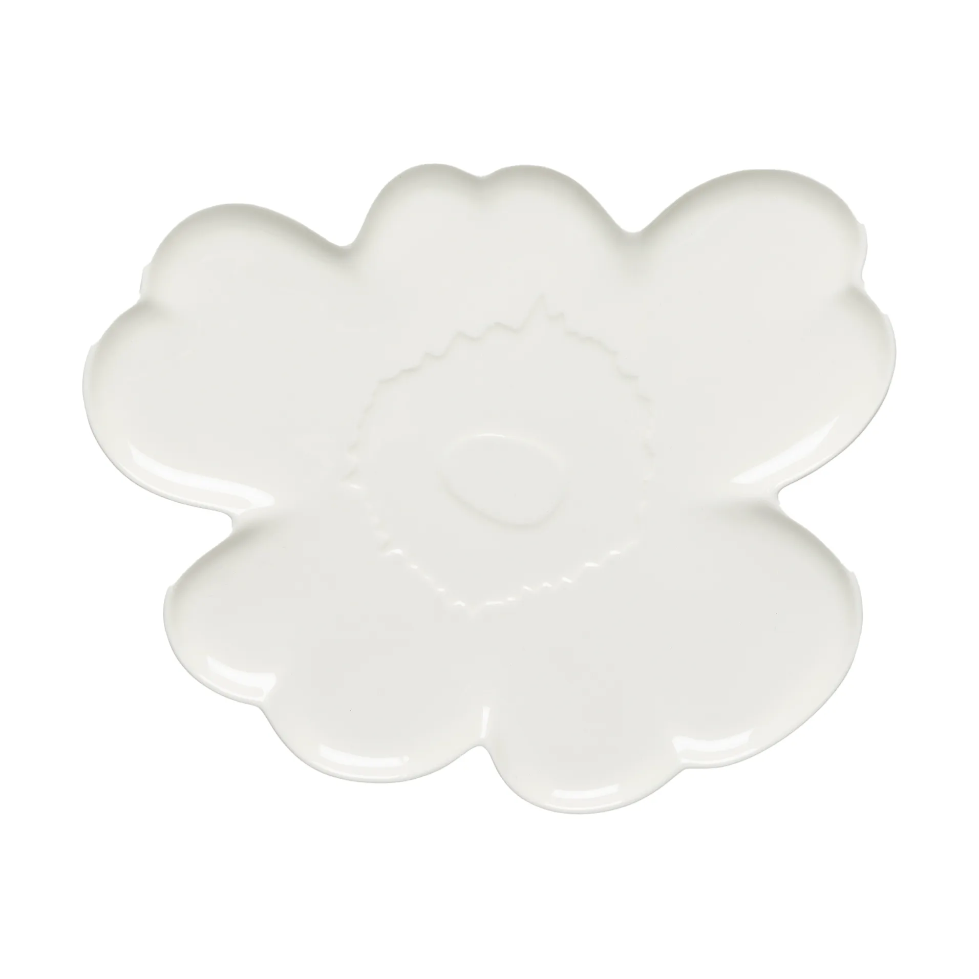Unikko serving dish 32 cm, White Marimekko