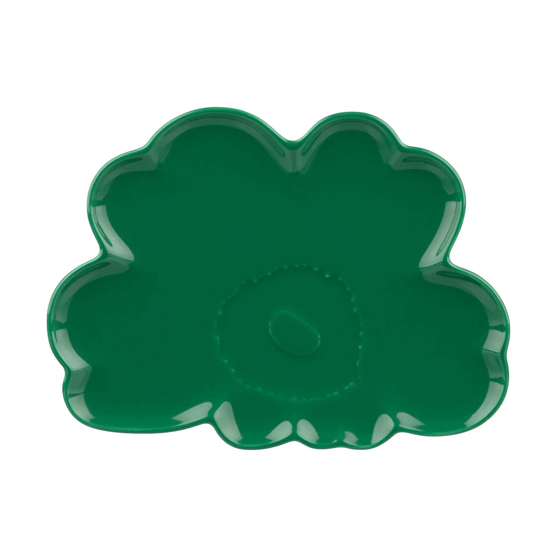 Unikko shape plate 19 cm, Green Marimekko
