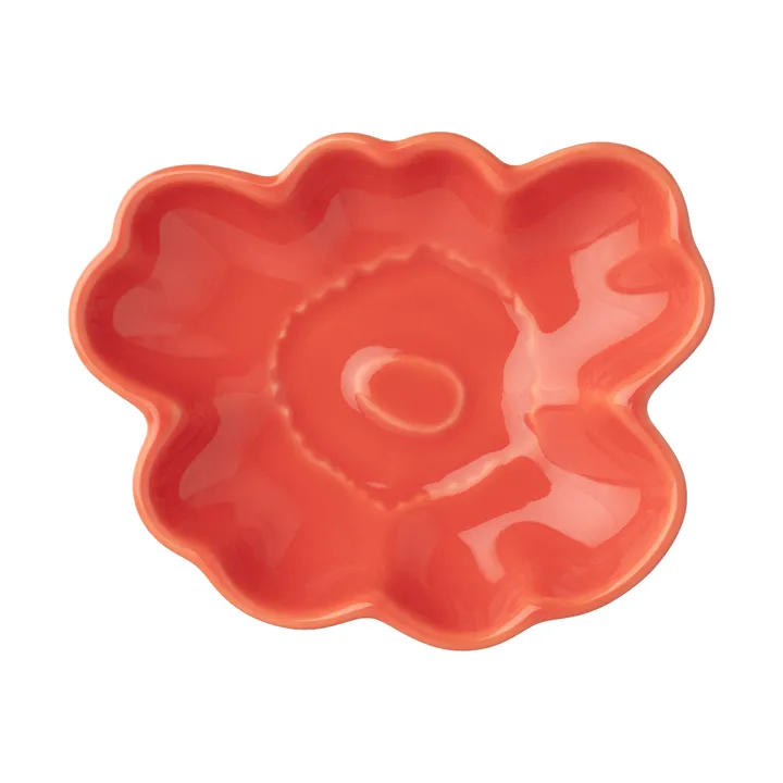 Unikko shape plate 9.5 cm - Orange red - Marimekko