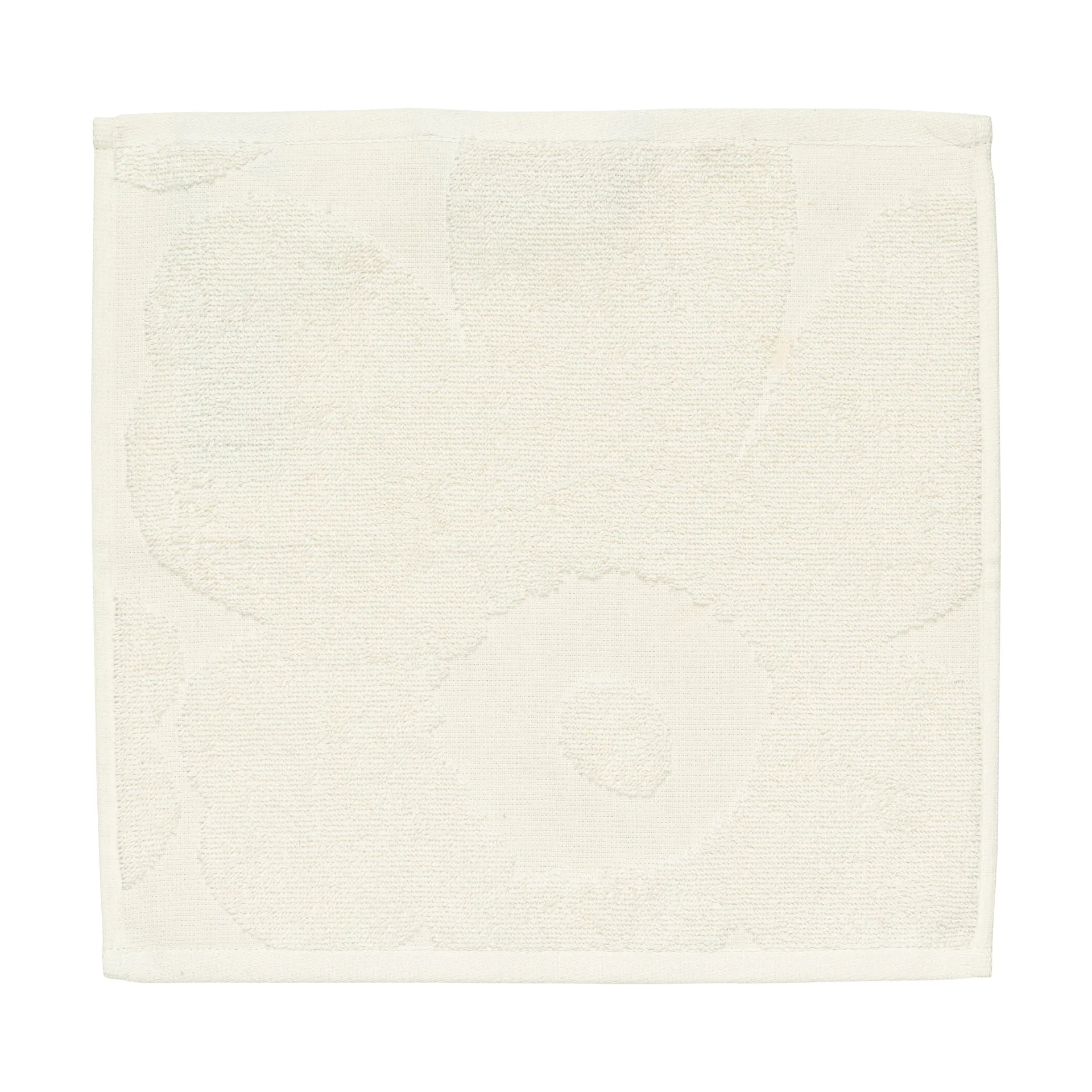 Unikko solid mini towel 32x32 cm, Ecru Marimekko