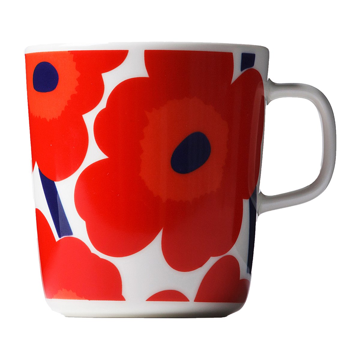 Marimekko Unikko tea mug 4 dl red-white | Scandinavian Design | Teacups | Red