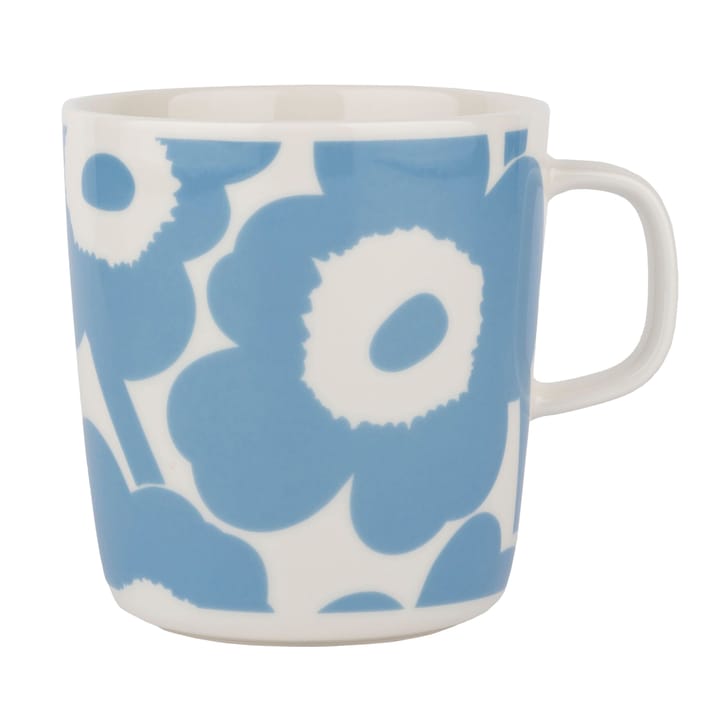 Unikko tea mug 4 dl - White-sky blue - Marimekko