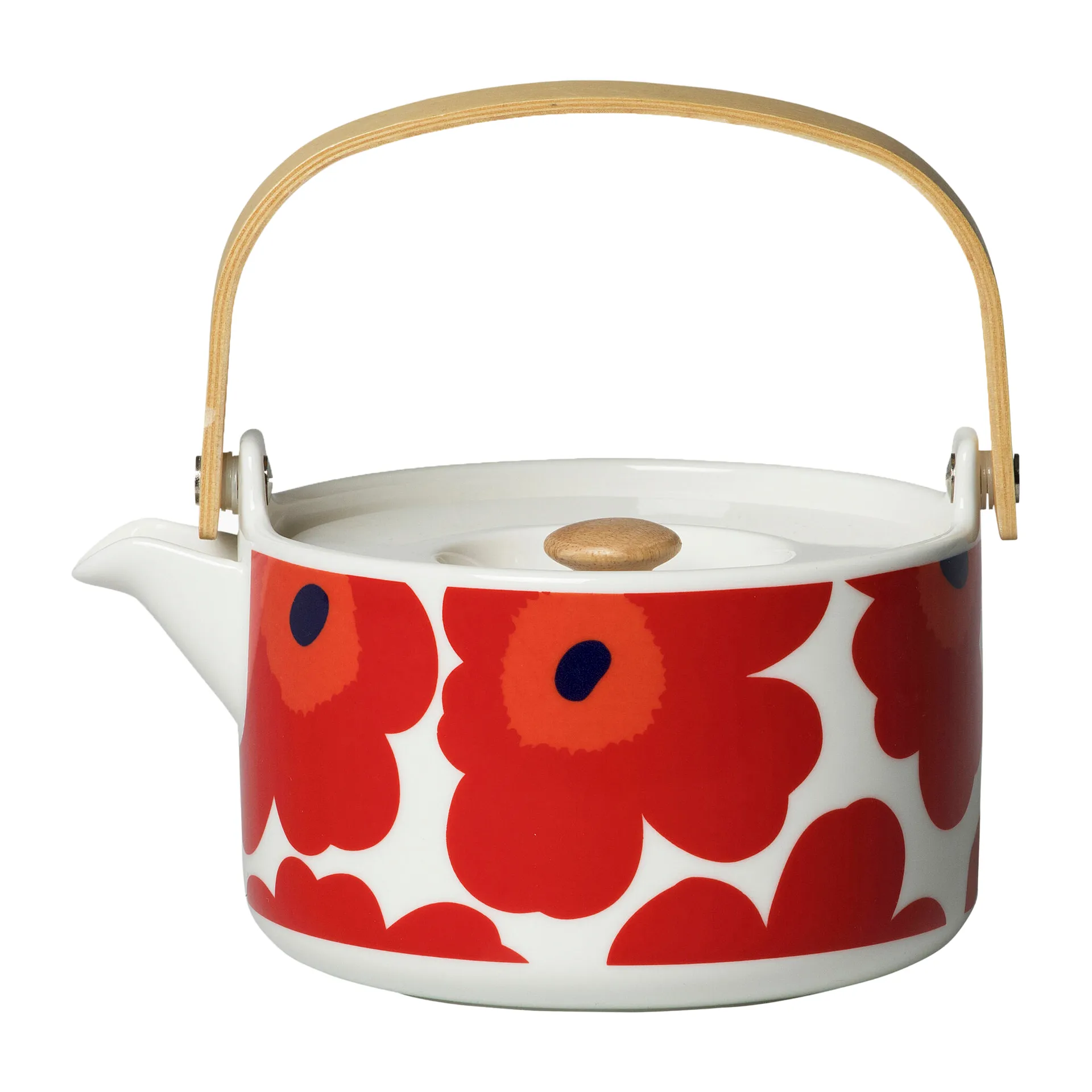 Unikko teapot 0,7 l, Red-white Marimekko