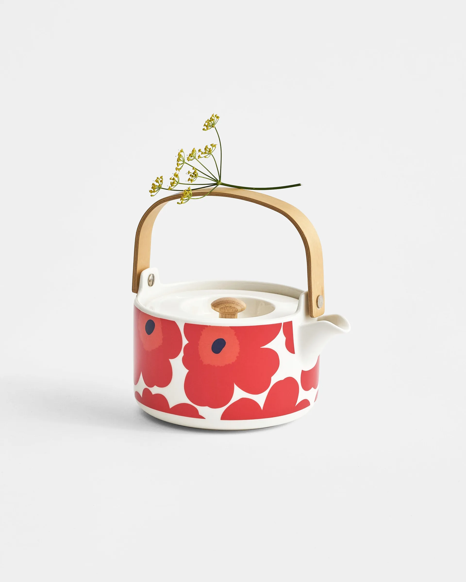 Unikko teapot 0,7 l, Red-white Marimekko
