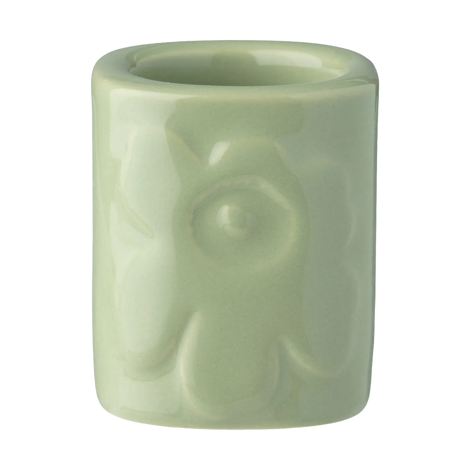 Unikko toothbrush holder mini, Pear Marimekko
