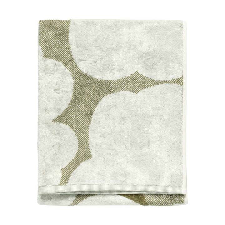 Unikko towel 50x70 cm - Green umber-cream - Marimekko