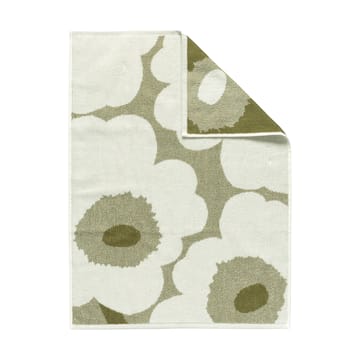 Unikko towel 50x70 cm - Green umber-cream - Marimekko