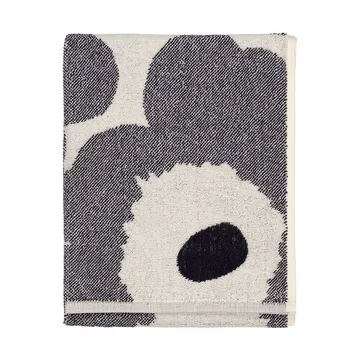 Unikko towel 50x70 cm - Off white-blueberry - Marimekko