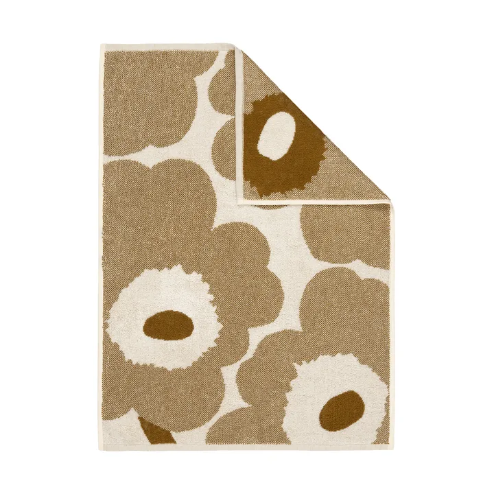 Unikko towel 50x70 cm - Off white-bronze - Marimekko
