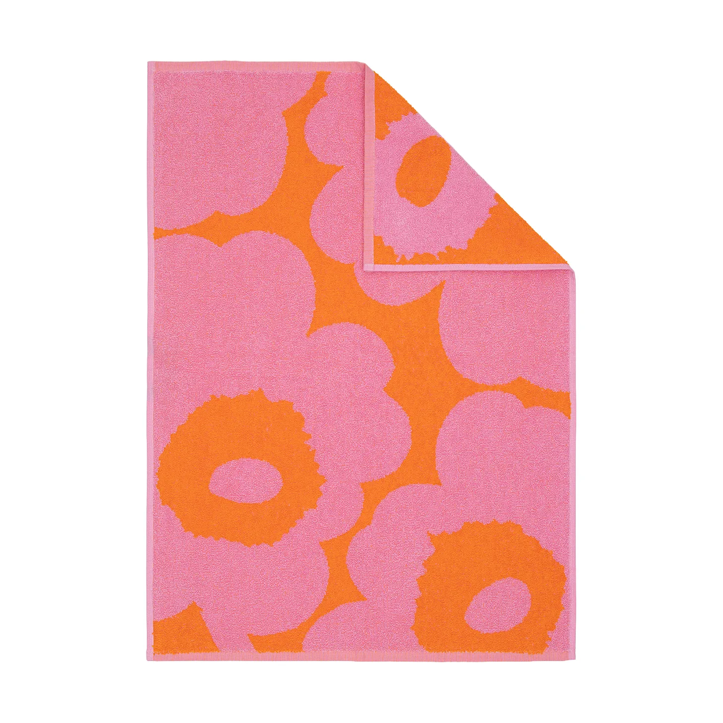 Unikko towel 50x70 cm, Orange-pink Marimekko
