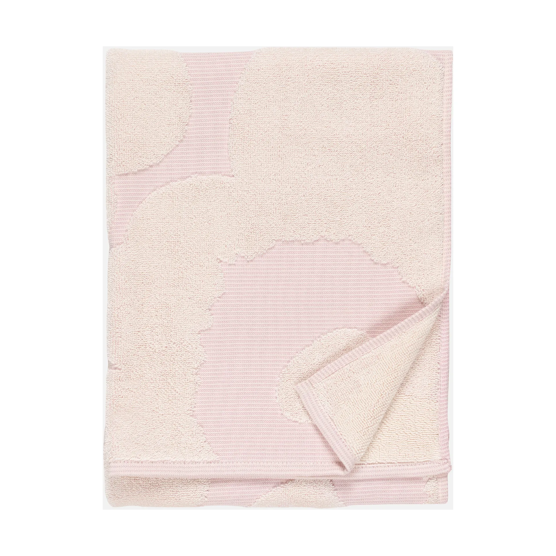 Unikko towel 50x70 cm, White-light pink Marimekko