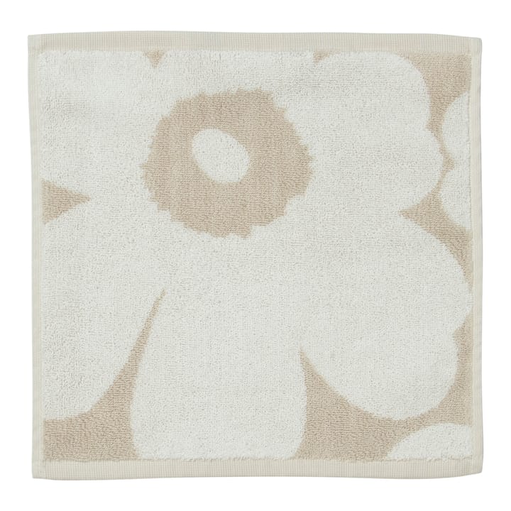Unikko towel beige-white - 30x30 cm - Marimekko